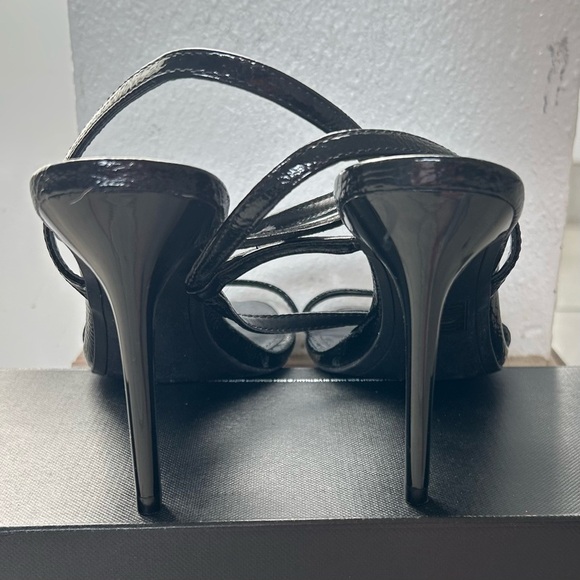 DKNY Women's Black Danielle Square-Toe Strappy Stiletto Dress Sandals SZ 7 - Picture 3 of 5